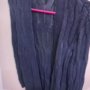 Women's Black Cable Knit Sweater